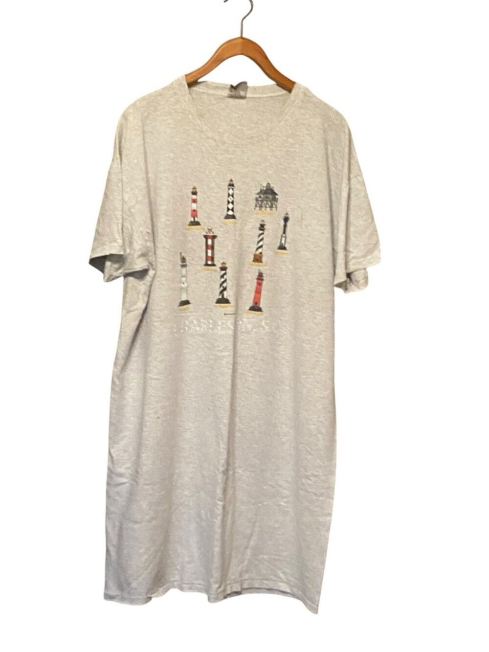 Gray Charleston SC S/S Women's Sleep T-Shirt OSFM Made In USA Cal Cru